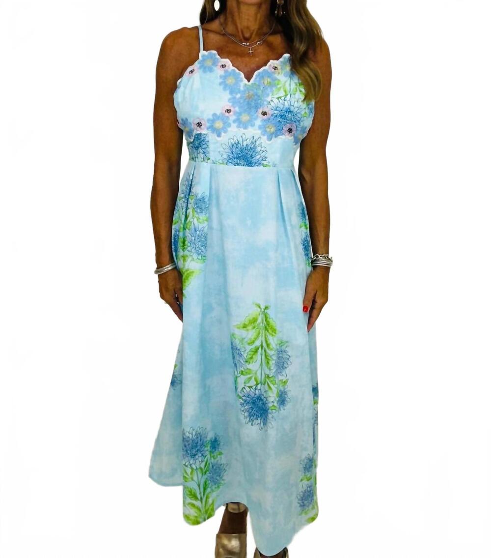 NEW MYSTREE women's the muse sundress in blue